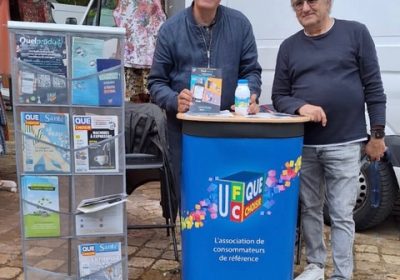 UFC Que Choisir 41 sur la place du marché ce matin à Blois